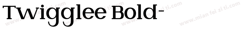 Twigglee Bold字体转换